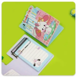 مینی تخته شاسی فانتزی طرح خرگوش کیوت با دفترچه قابل تعویض