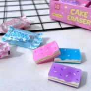 پاک کن خوشمزه کیکی 🍰 17 پاک کن خوشمزه کیکی فانتزی در سه طعم بلوبری، انگور، توت فرنگی