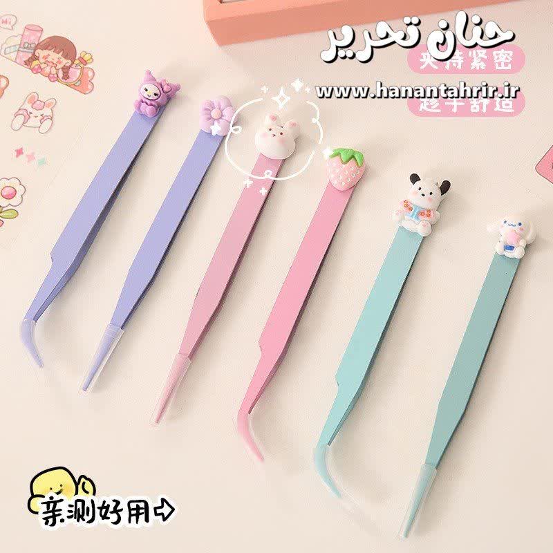 پنس فلزی استیکر دار رنگی با سر صاف و سر کج مناسب برای استیکر پنس فلزی استیکر دار رنگی با سر صاف و سر کج مناسب برای استیکر