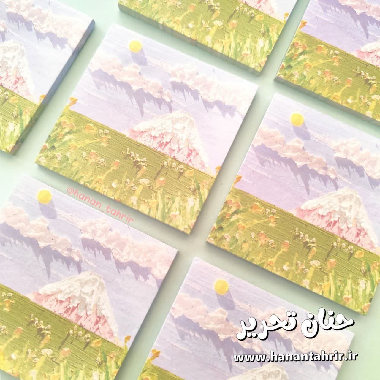 استیک نوت کیوت پشت چسب دار طرح طبیعت