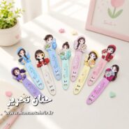 بوک مارک چوبی طرح دختر
