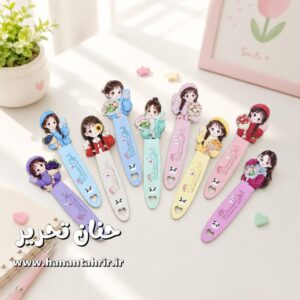 بوک مارک چوبی طرح دختر