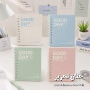 دفترچه سیمی مینیمال فانتزی خط دار 60 برگ پاستلی