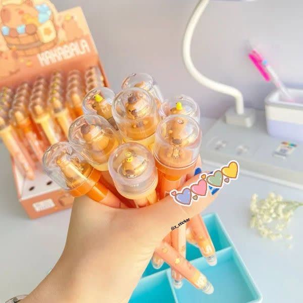 خودکار پاکن دار کاپی فانتزی با تنگ کوچولو و طرح آقای کاپی